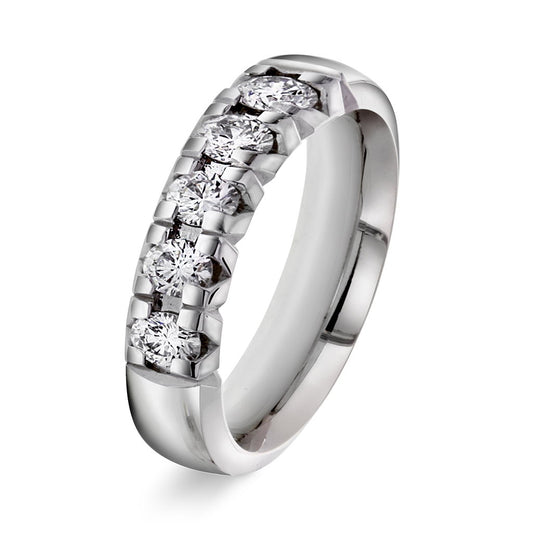 Beta ring i 14 karat hvitt gull med diamant 1,00 ct