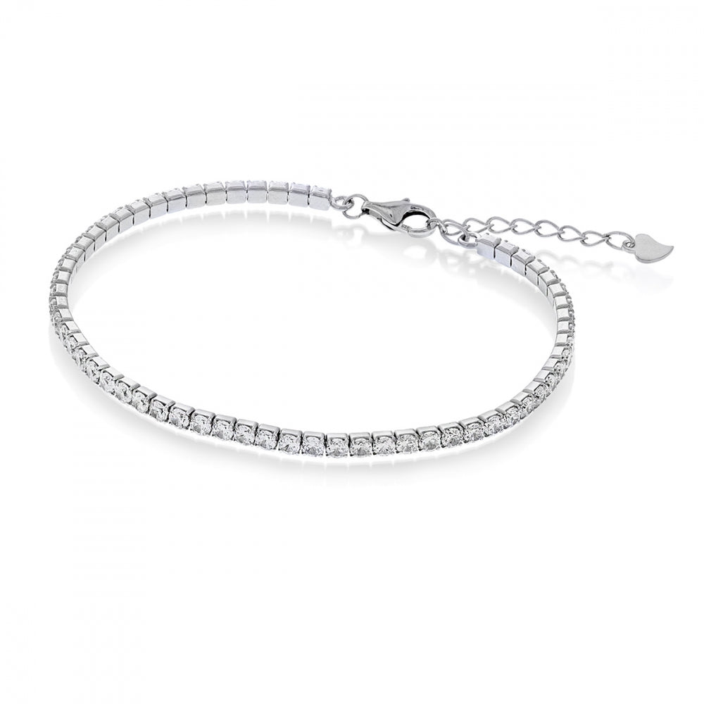 Armbånd i sølv med zirkonia 2,5 mm, bilde 1 av 2