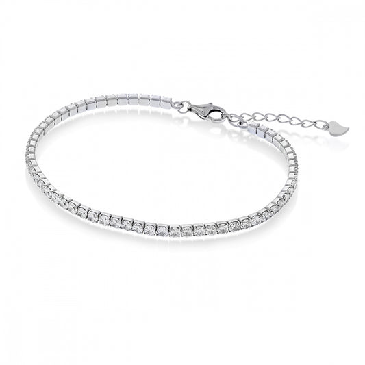 Armbånd i sølv med zirkonia 2,5 mm, bilde 1 av 2