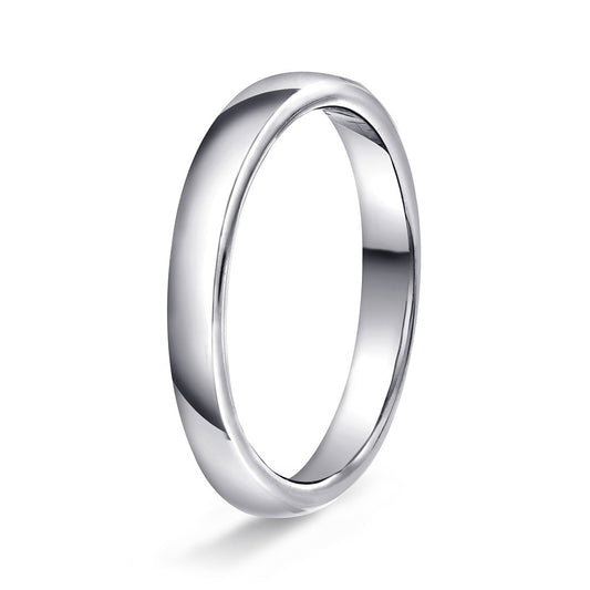 Ring med hvelvet og flat profil, polert, bilde 1 av 12