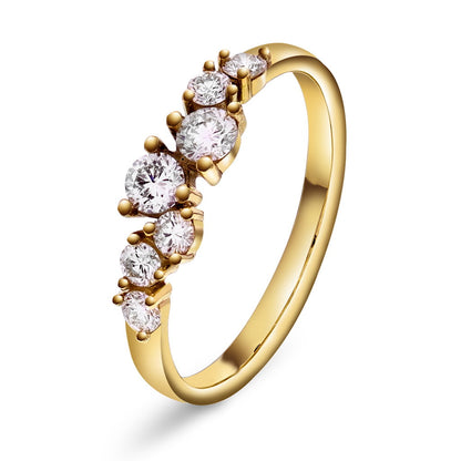 Ring i 14 karat gult gull med diamanter 0,55 ct, begrenset utgave, bilde 1 av 3