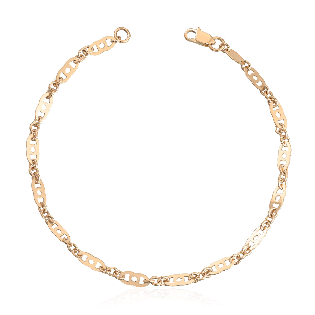 Armbånd i 585 gult gull, 34,8 mm bredt
