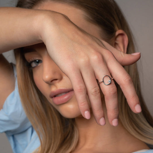 Solin ring i 925 sølv, bredde 13 mm, bilde 2 av 3