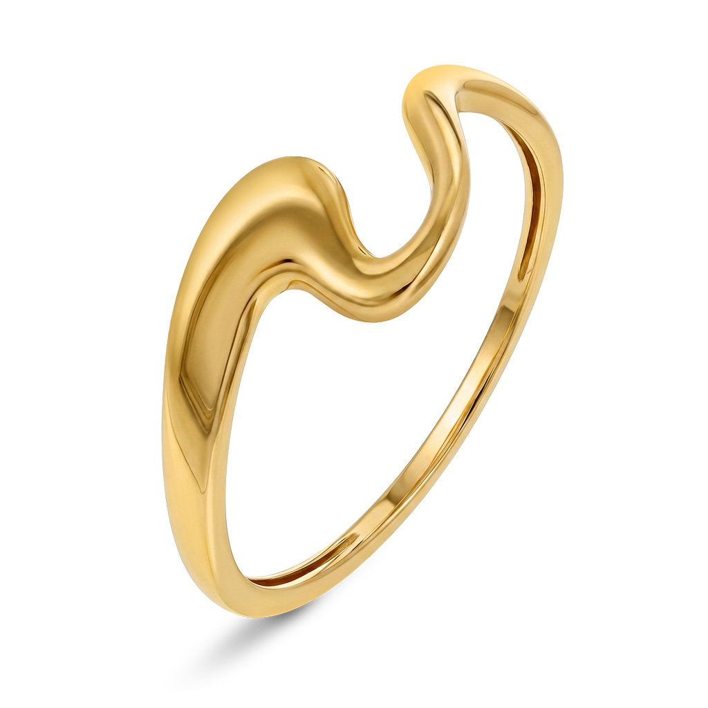 Ring i 585 gult gull, 11 mm høy, bilde 1 av 2
