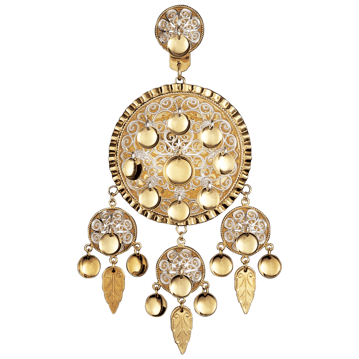 Dalar liten med lauv, forgylt/kvit 311502 - Bjerveur.noDalar liten med lauv, forgylt/kvit 311502