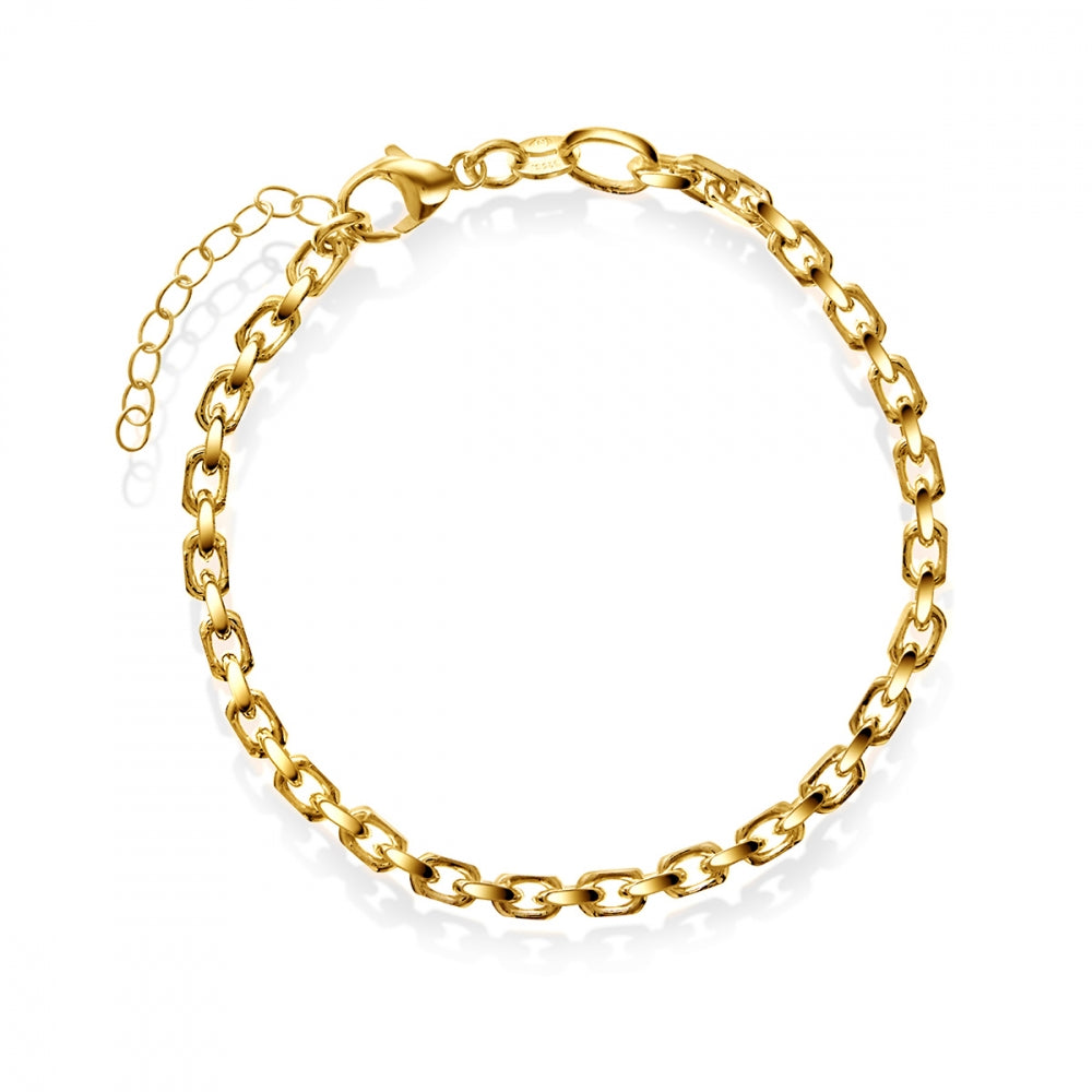 Armbånd i sølv, anker 3 mm, 17+3 cm, bilde 1 av 2