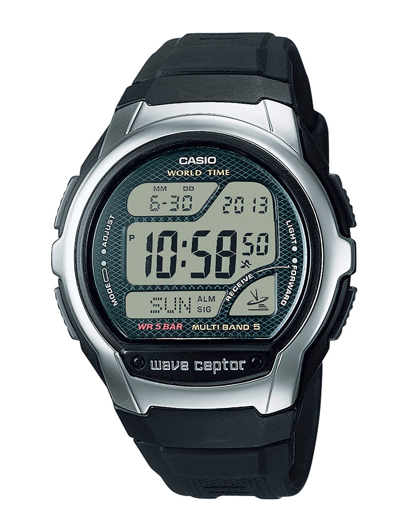 Casio Radio Controlled WV-58R-1AEF herreklokke i stål
