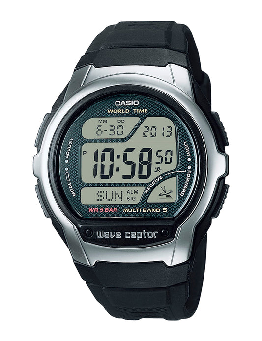 Casio Radio Controlled WV-58R-1AEF herreklokke i stål
