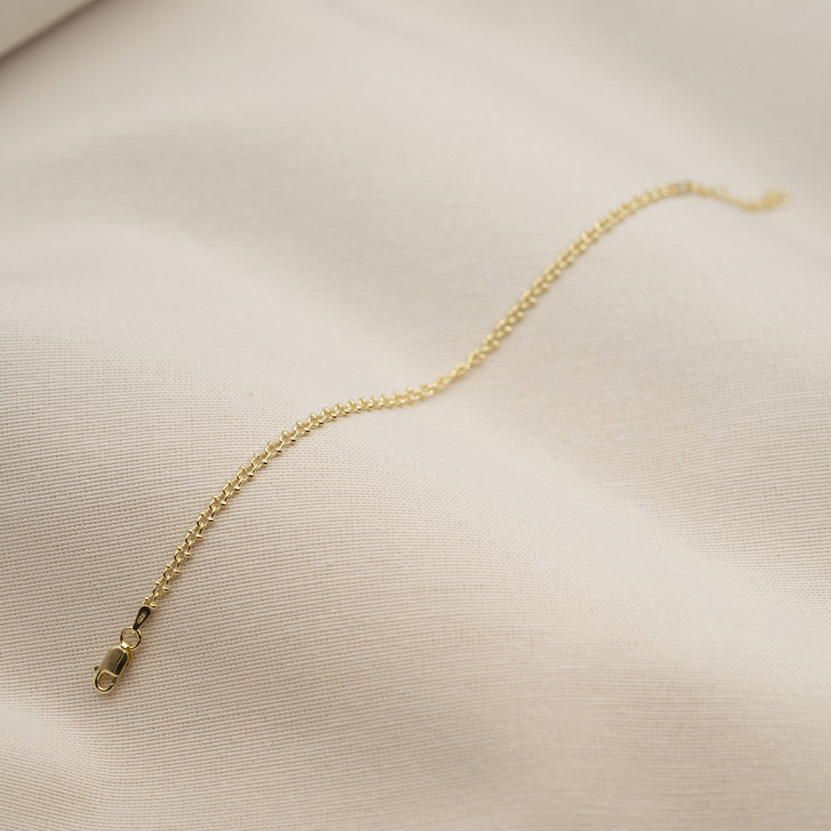 Armbånd i forgylt sølv 2,8 mm, 16 cm, bilde 2 av 4