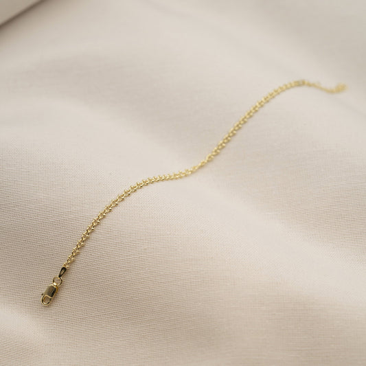 Armbånd i forgylt sølv 2,8 mm, 16 cm, bilde 2 av 4