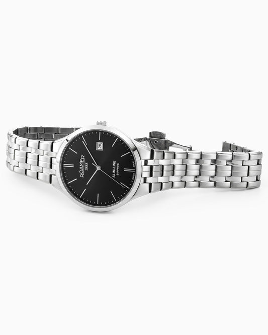 Roamer Slim-Line Classic 512833 41 55 20 herreklokke i stål, bilde 2 av 5