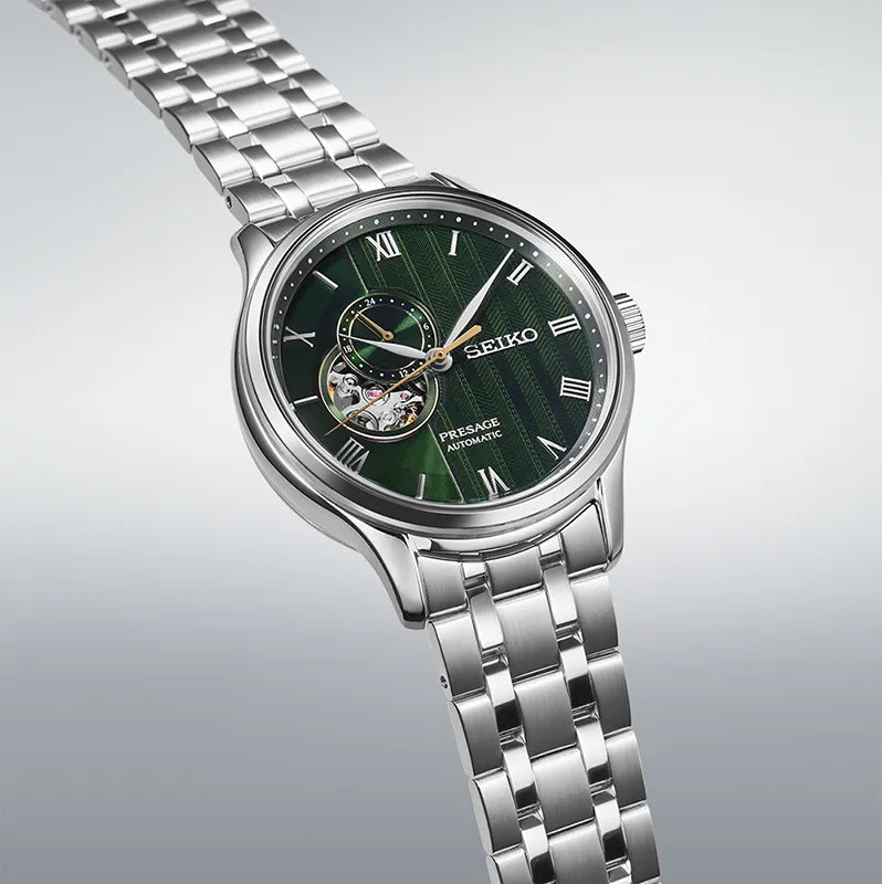 Seiko Presage Herreklokke i Stål - Open Heart SSA463J1