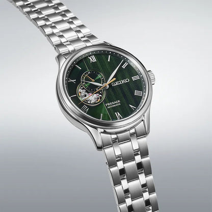 Seiko Presage Herreklokke i Stål - Open Heart SSA463J1