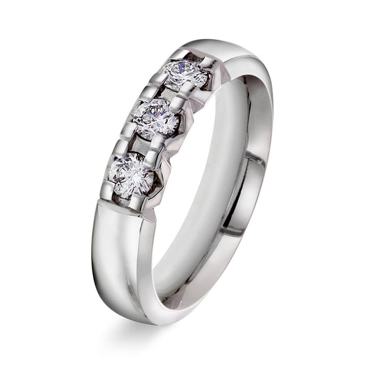 Beta ring i 14 karat hvitt gull med diamant 0,45 ct, bilde 1 av 3