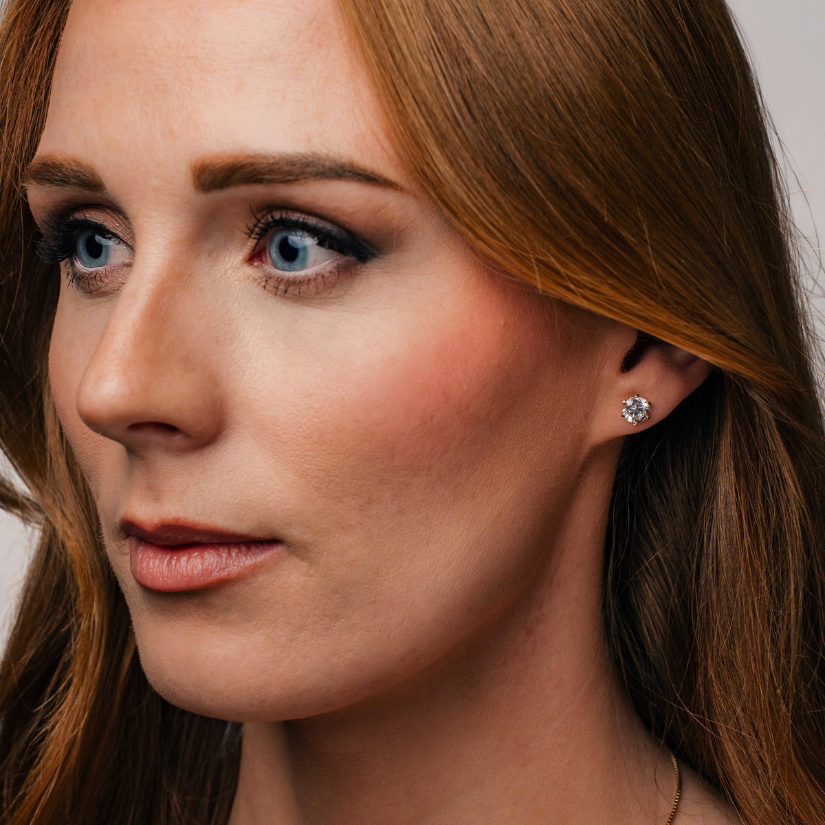 Gems Contessa øredobber i 14 karat gult gull med labdiamant 7,5 mm, bilde 2 av 5