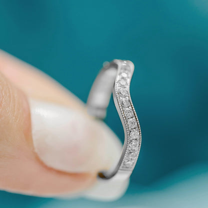 Gems ring i 14 karat hvitt gull med LAB-diamant 0,30 ct, bilde 5 av 7
