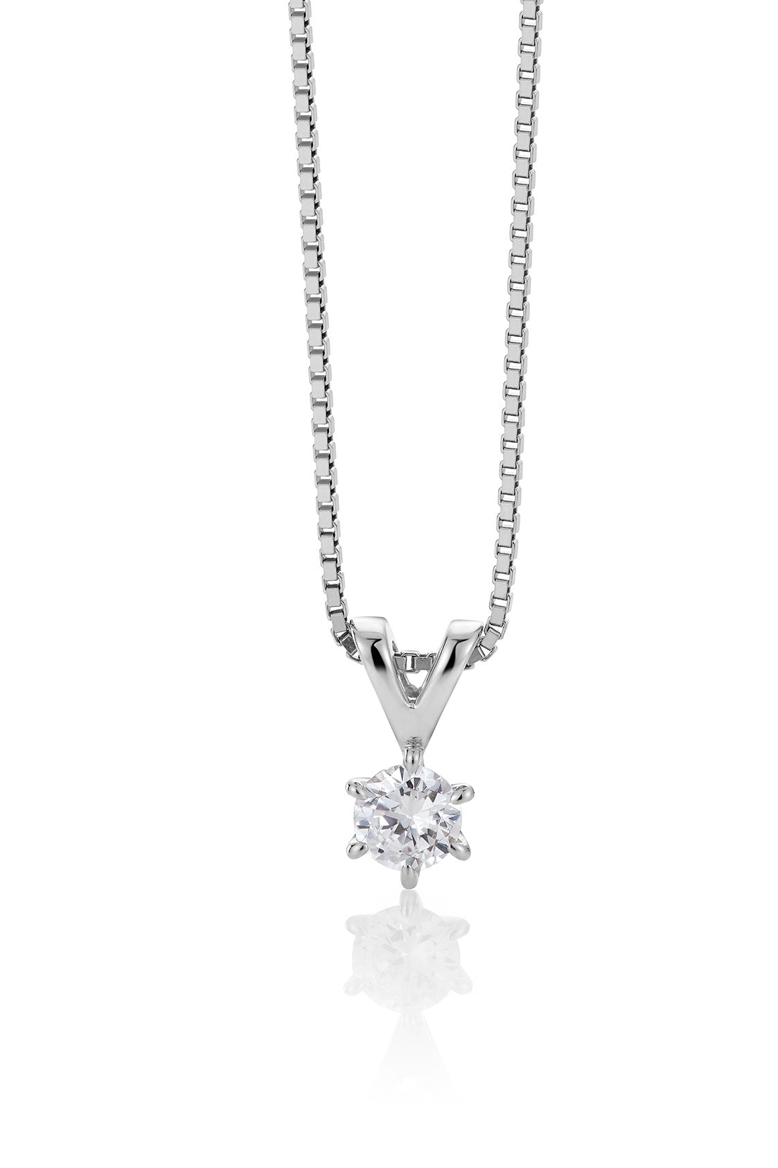 Svolder anheng i 585 gull med diamant 0,3 ct SI, 6 klør, bilde 1 av 3