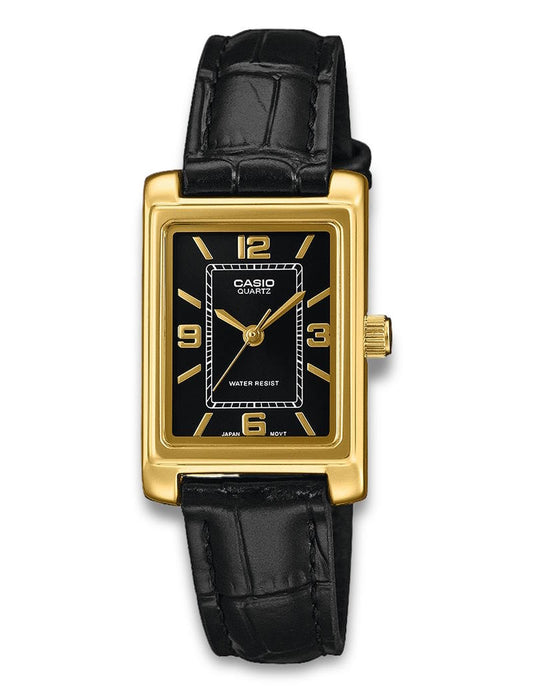 Casio Timeless LTP-1234PGL-1AEF dameklokke i stål