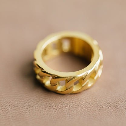 Ring i forgylt stål, bredde 10 mm, bilde 4 av 4