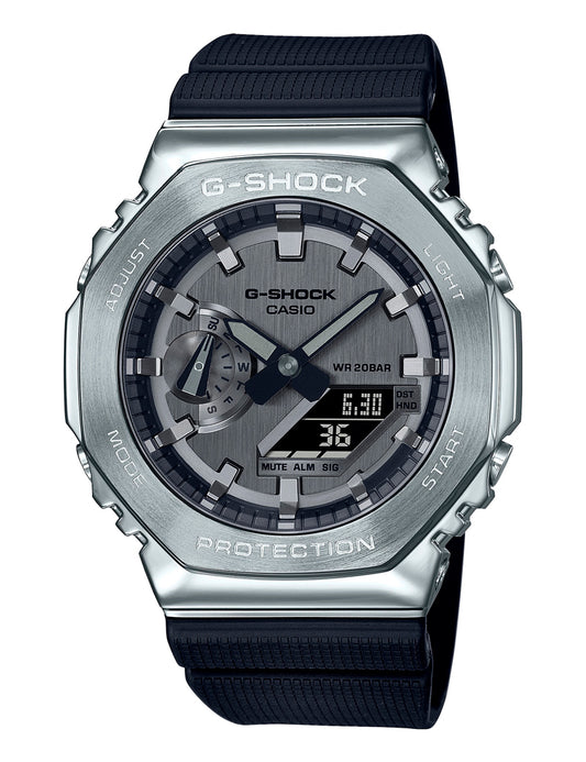 Casio G-Shock GM-2100-1AER herreklokke i stål - Ana-digi