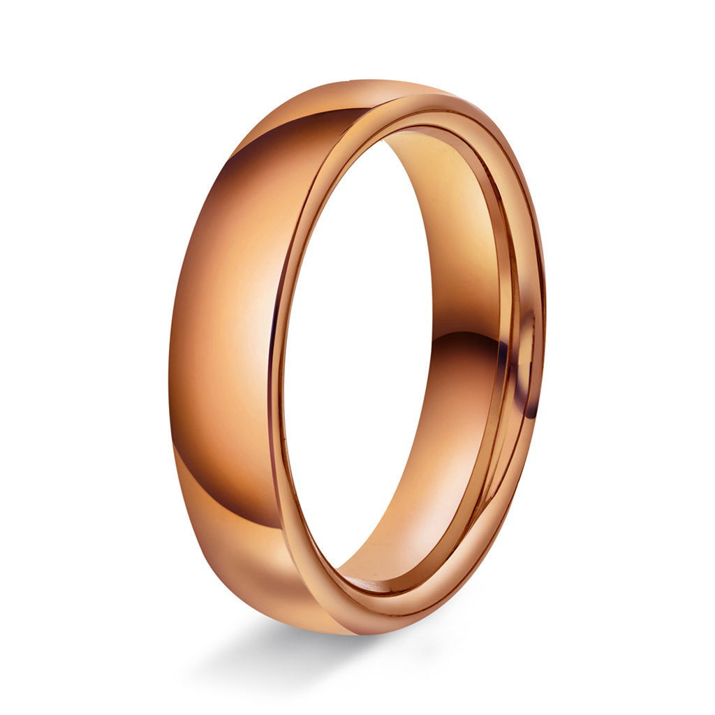 Ring i 14 karat rosé gull, innvendig oval, bilde 4 av 6