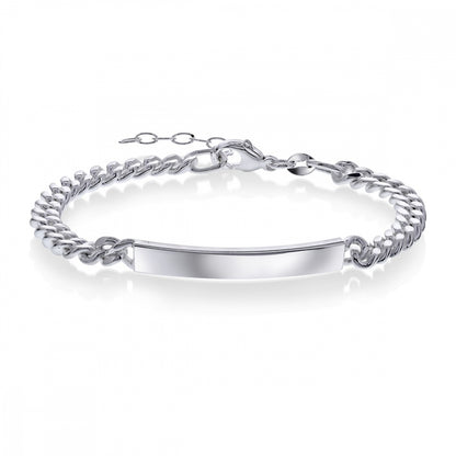 Armbånd i sølv, Panser ID 5 mm, 17+3 cm eller 20 cm, bilde 1 av 2