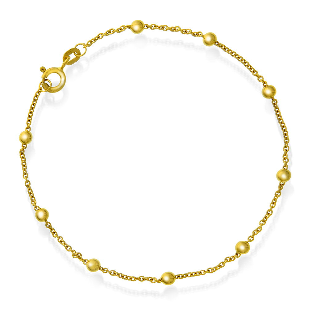 Armbånd i 14 karat gult gull 1,3 mm, 18,5 cm, bilde 1 av 4