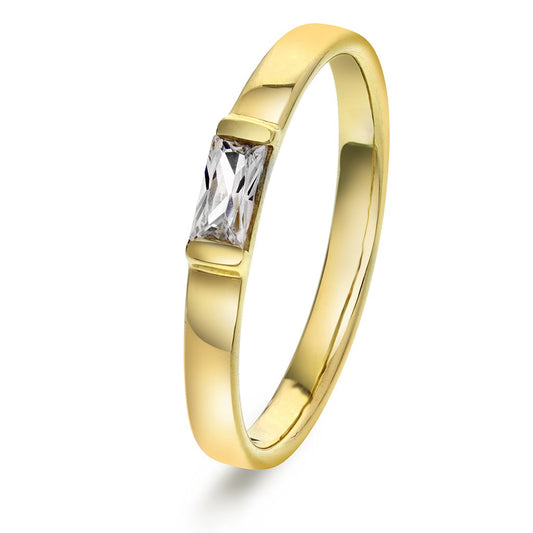 Verona ring i forgylt 925 sølv med zirkonia, 3 mm, bilde 1 av 4