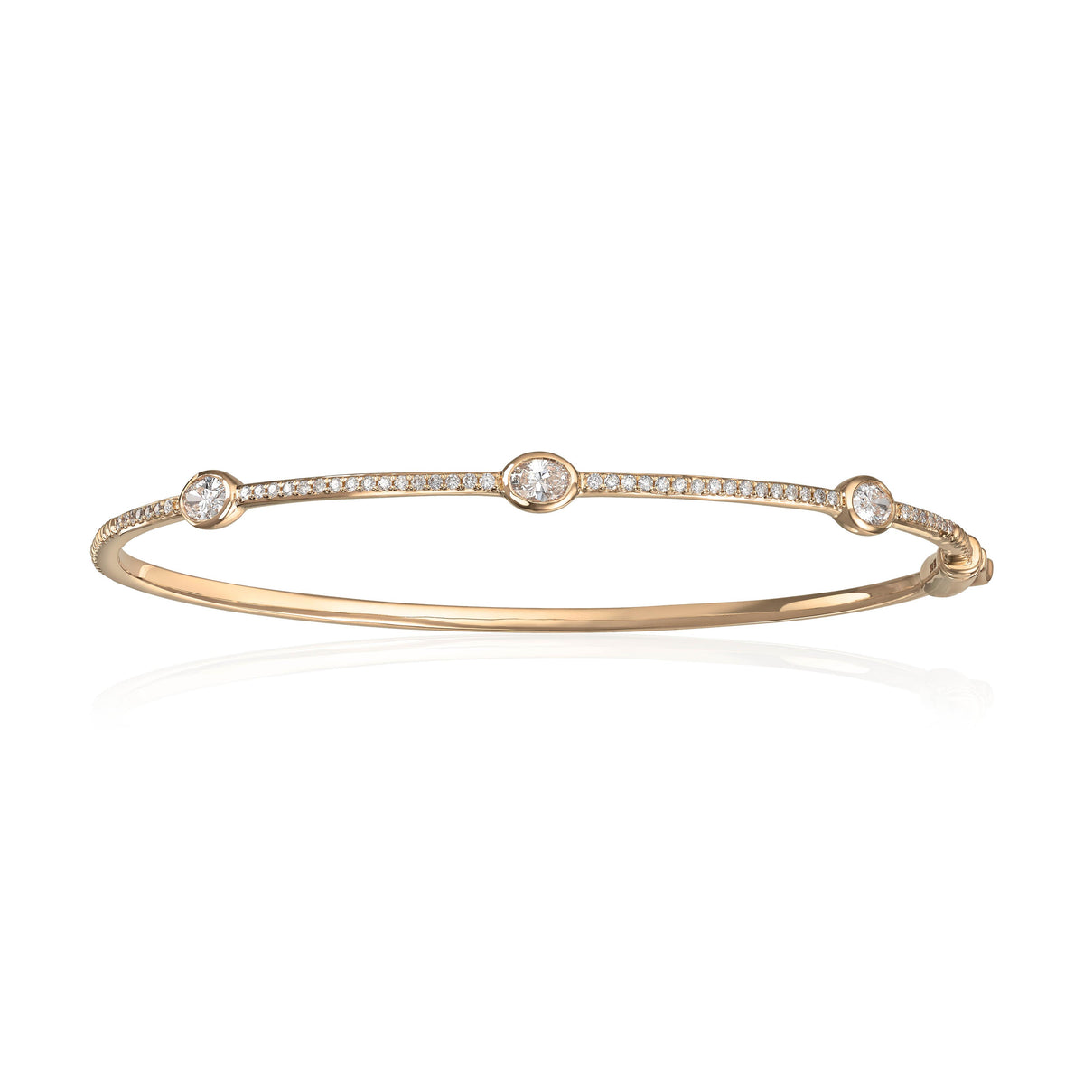 Carmen armring i 585 gult gull med diamanter, 0,67 ct