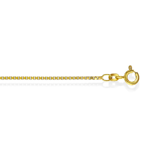 Veneziansk halskjede i 585 gult gull 1,3 mm, 50 cm