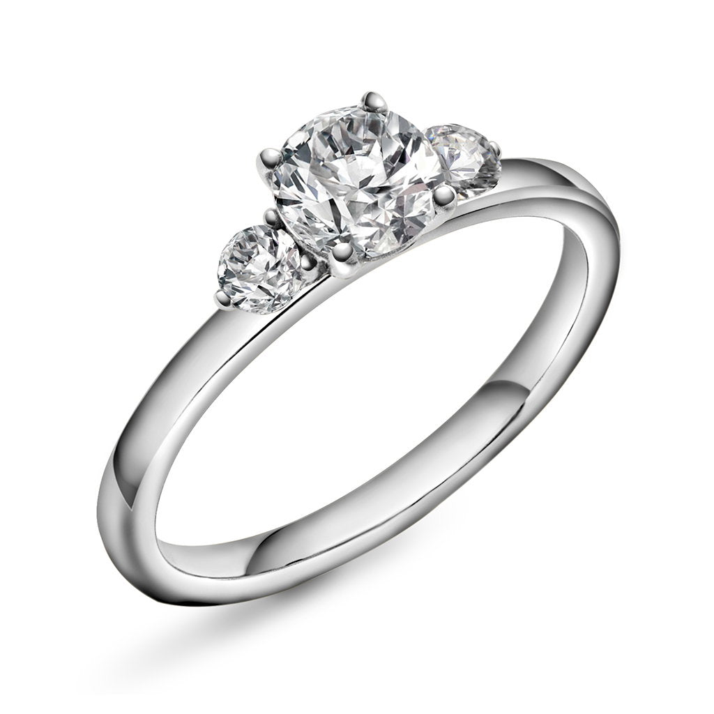 Gems ring i 14 karat hvitt gull med LAB-diamant 0,95 ct, bilde 6 av 6