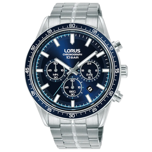 Lorus RT347LX9 herreklokke i stål, bilde 1 av 4