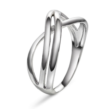 Unity ring i rhodinert 925 sølv, 8 mm, bilde 1 av 3