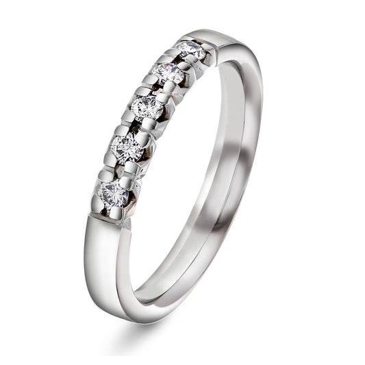 Beta ring i 14 karat hvitt gull med diamant 0,25 ct, bilde 1 av 4