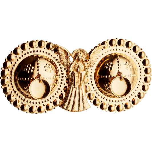 Englespenne til skinnlist med tråkant lauv, forgylt 834691 - Bjerveur.noEnglespenne til skinnlist med tråkant lauv, forgylt 834691