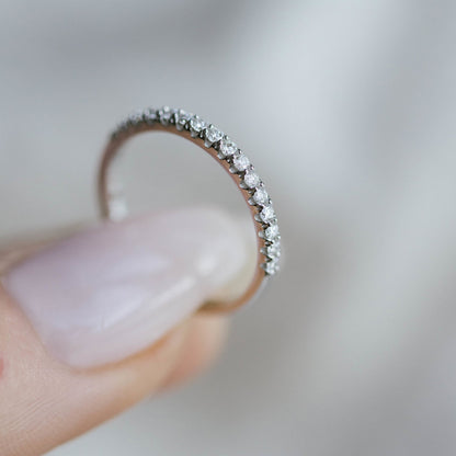 Ring i hvitt gull med diamant 0,25 ct, bilde 2 av 4