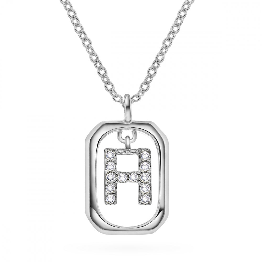Jewelry Letters anheng i sølv med zirkonia, bokstav, bilde 20 av 57