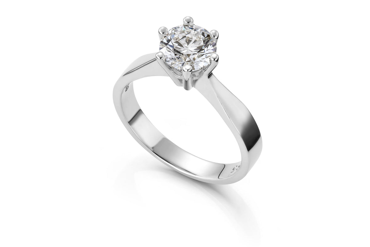 Svolder ring i 585 gull med laboratoriedyrket diamant 1,00 ct, bilde 2 av 2