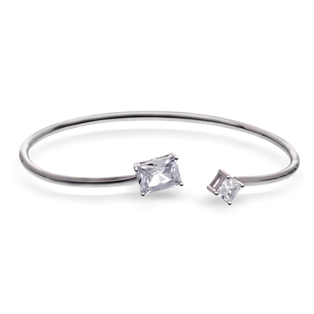 Sandra Lyng Spotlight armring i 925 sølv med steiner, 6 mm, bilde 1 av 3