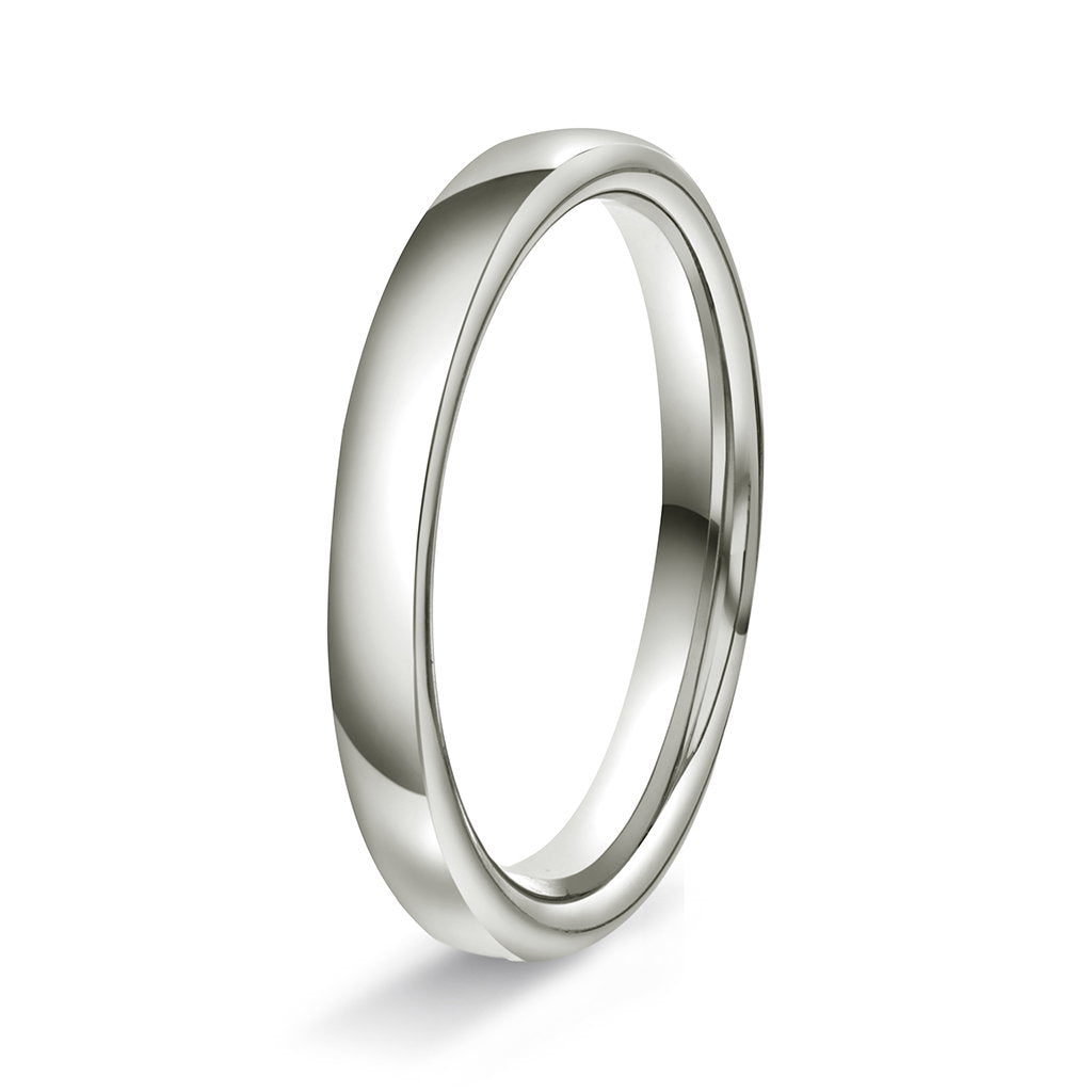 Ring i 14 karat hvitt gull, innvendig oval, bilde 1 av 6