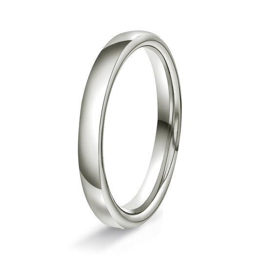 Ring i 14 karat hvitt gull, innvendig oval, bilde 1 av 6