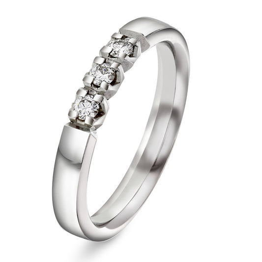 Beta ring i 14 karat hvitt gull med diamant, 3,4 mm, bilde 1 av 4