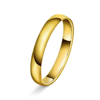 Forever giftering i rhodinert gull, flat og buet innside, bilde 1 av 15