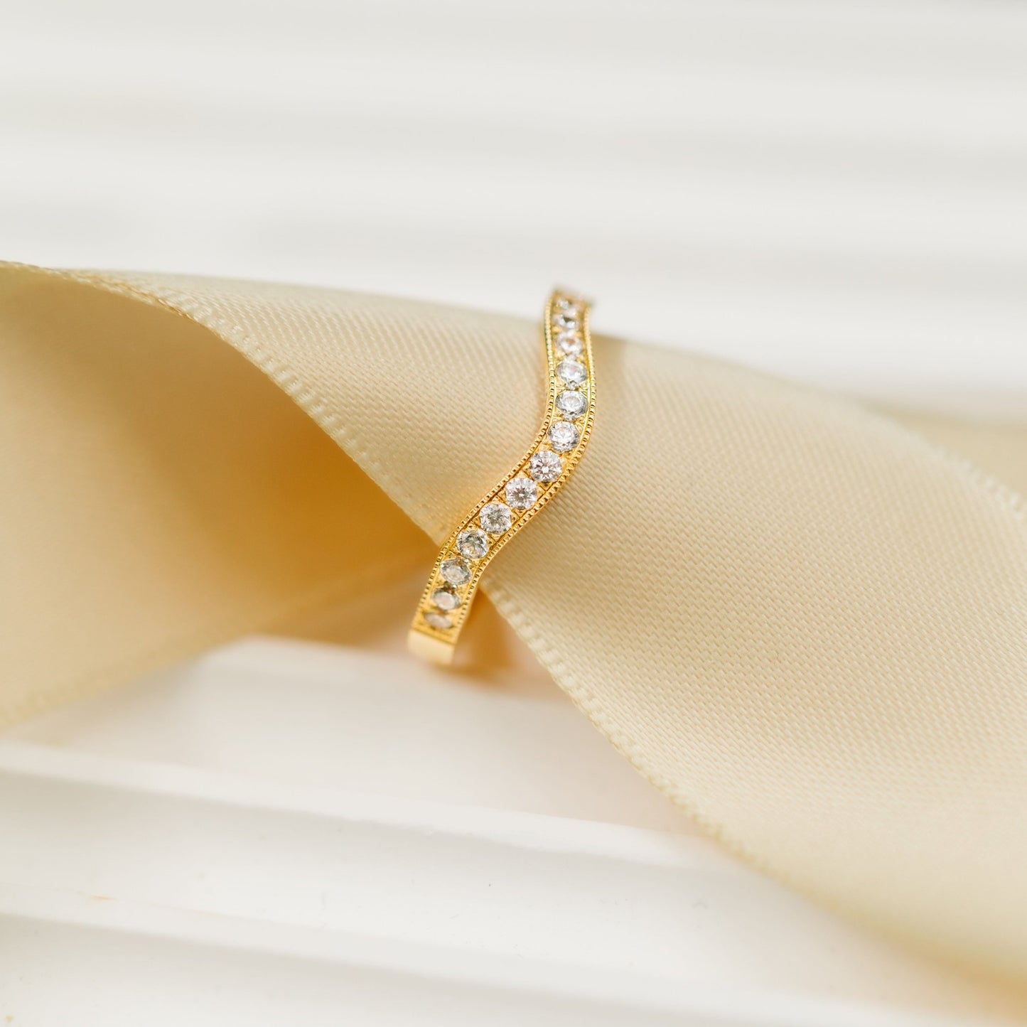 Fairytale ring gull LAB diamanter 0,30 c N240623 - Bjerveur.noFairytale ring gull LAB diamanter 0,30 c N240623