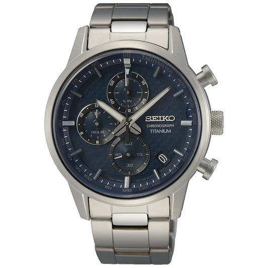Seiko SSB387P1 herreklokke i titan, bilde 1 av 2