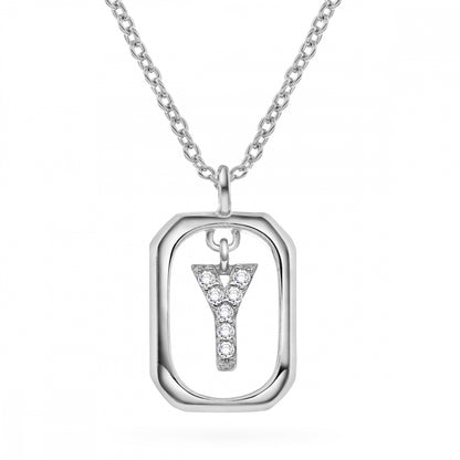 Jewelry Letters anheng i sølv med zirkonia, bokstav, bilde 55 av 57