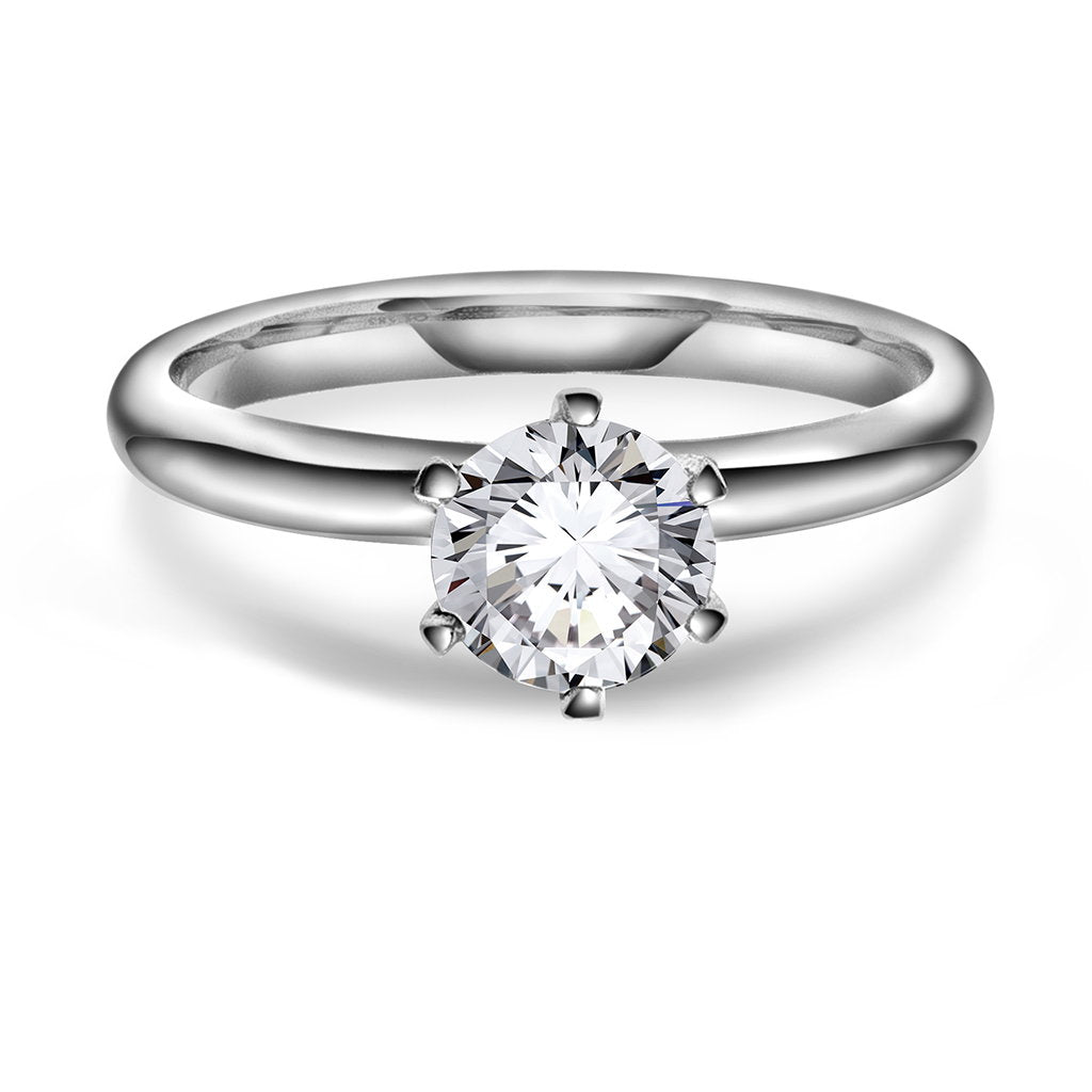 Gems ring i 14 karat hvitt gull med labdiamant 1,00 ct, bilde 1 av 5