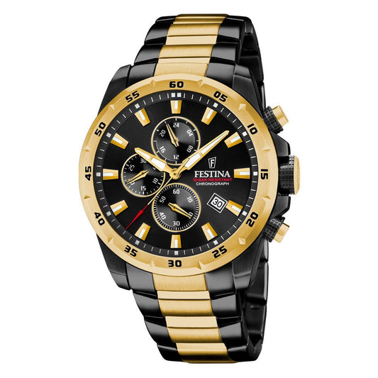 Festina 100m,bic, chrono ,sort skive F20563 - 1 - Bjerveur.noFestina 100m,bic, chrono ,sort skive F20563 - 1