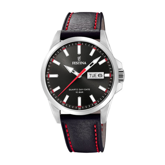 Festina 100m,dag/dato,sort rem/skive * F20358 - 4 - Bjerveur.noFestina 100m,dag/dato,sort rem/skive * F20358 - 4