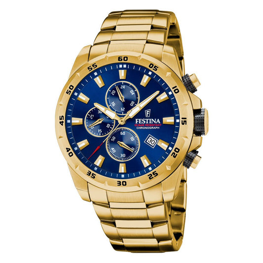 Festina 100m,dubl, chrono ,blå skive F20541 - 2 - Bjerveur.noFestina 100m,dubl, chrono ,blå skive F20541 - 2